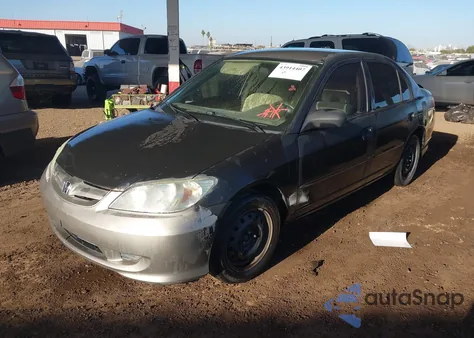 2004 Honda Civic Lx from USA, damaged, VIN 1HGES16554L001126